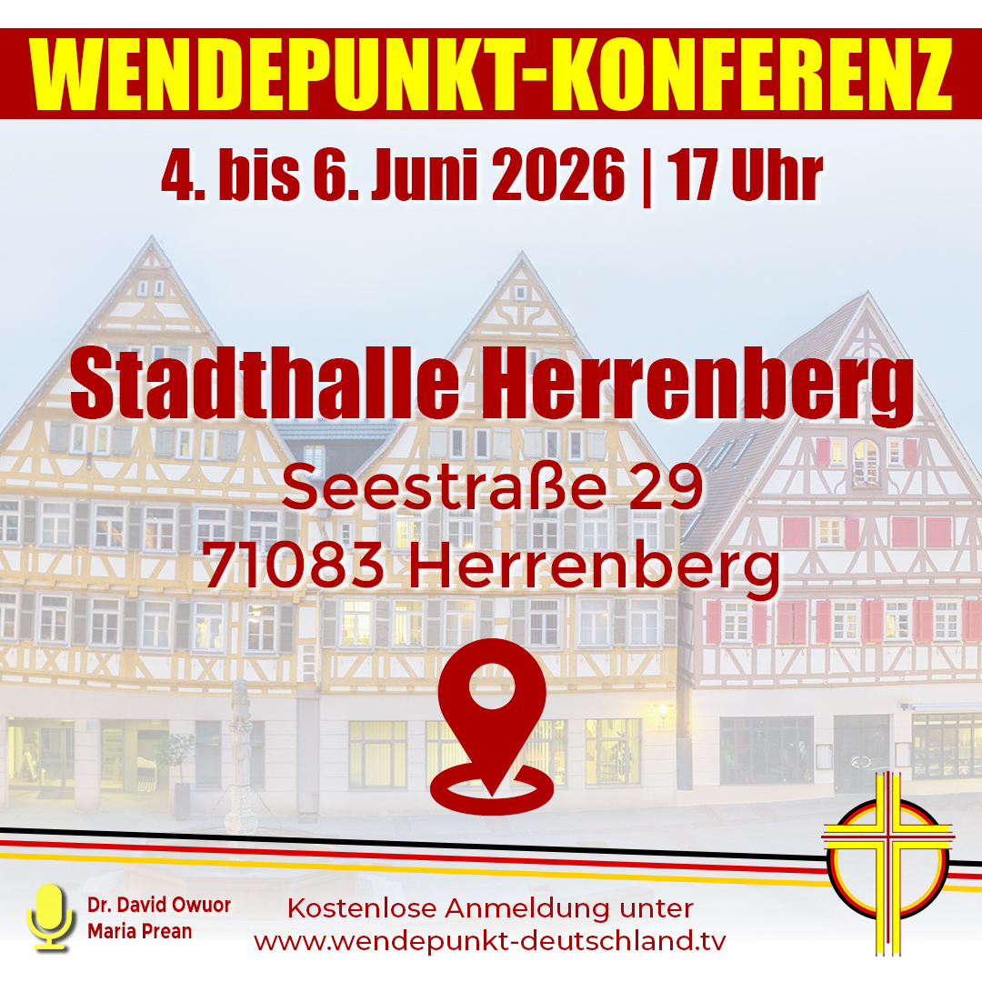 Alle Informationen zu Programm, Anfahrt und Anmeldung findest du auf www.wendepunkt-deutschland.tv
