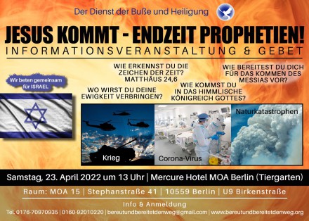 Pressemeldung Infoveranstaltung Endzeit-Prophetien Berlin