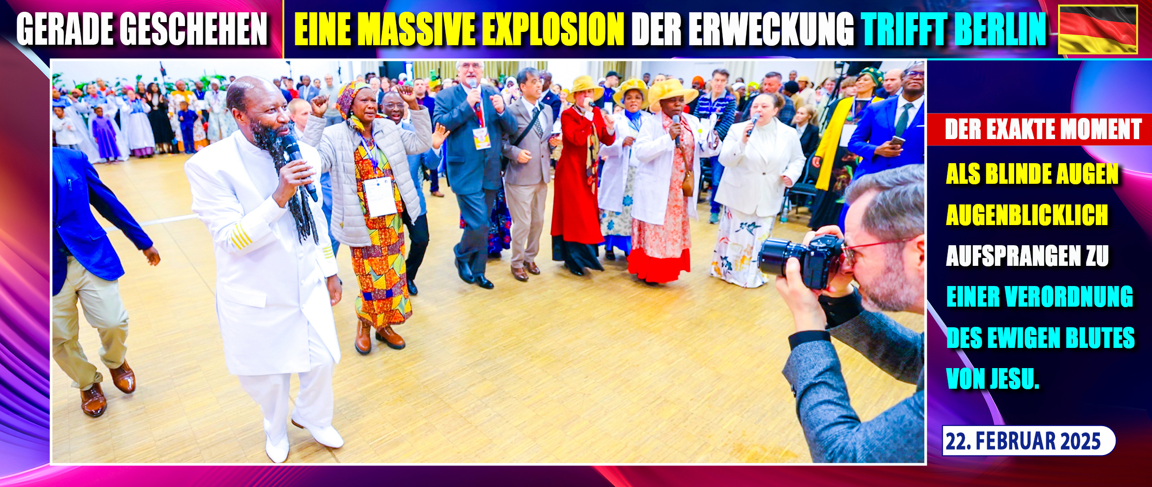 Mega Heilungsgottesdienst am 22.02.2025 in Berlin