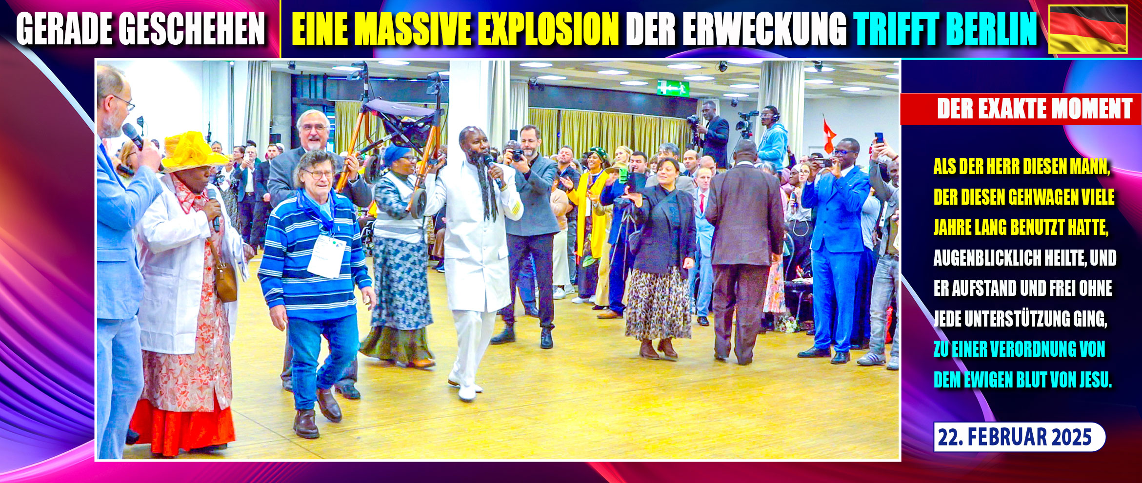 Mega Heilungsgottesdienst am 22.02.2025 in Berlin