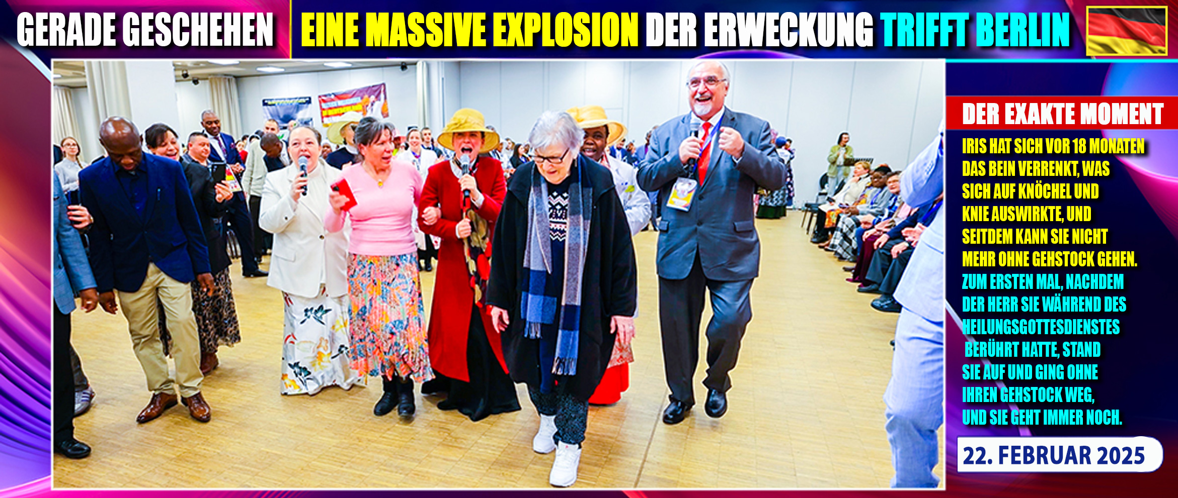 Mega Heilungsgottesdienst am 22.02.2025 in Berlin
